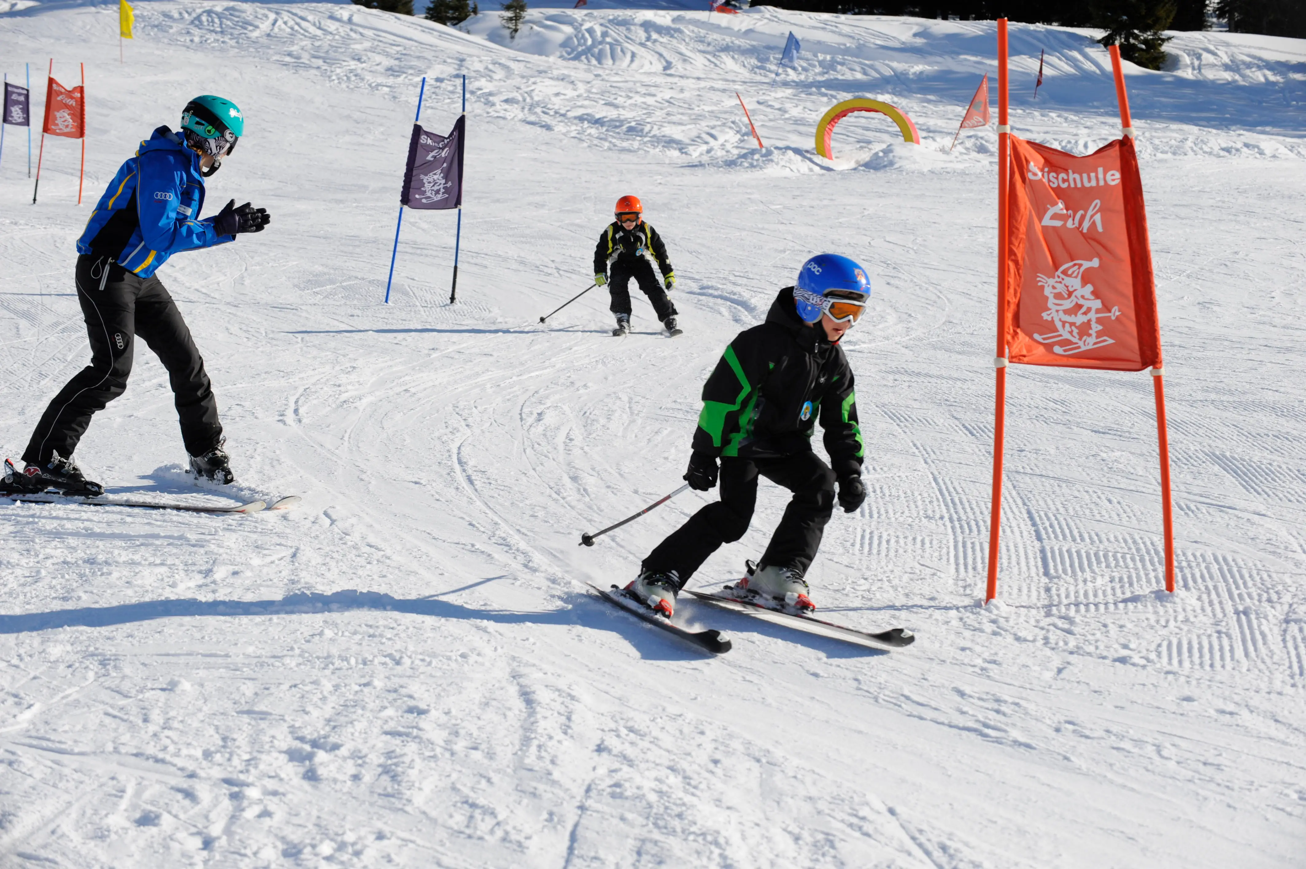 Skischule Lech Kinder zwischen Skitoren