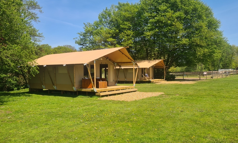 Glamping-Zelte auf dem Ponyhof Georgenbruch im Münsterland